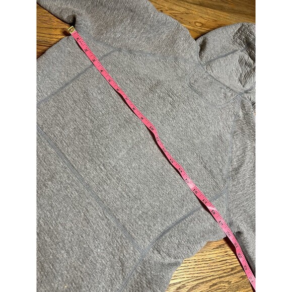 North Face Re-Source Snap Long Hoodie Jacket Medium Gray Women's - Picture 9 of 15